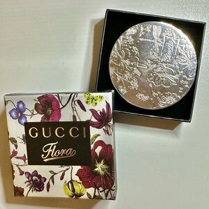 Gucci Flora Silver Floral Compact GWP NWB
